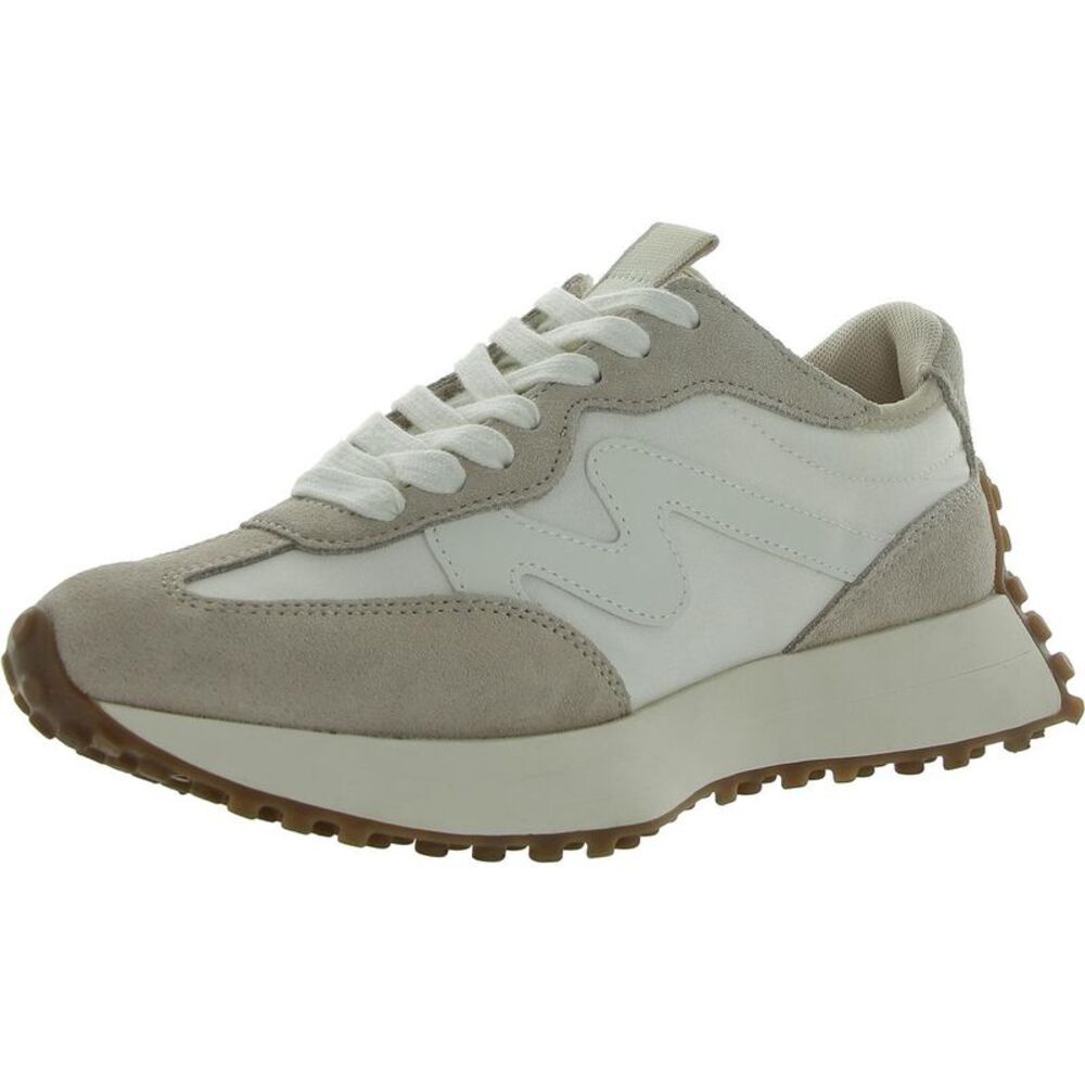 Steve Madden Campo White and Tan Women’s Sneakers, Like New🌟